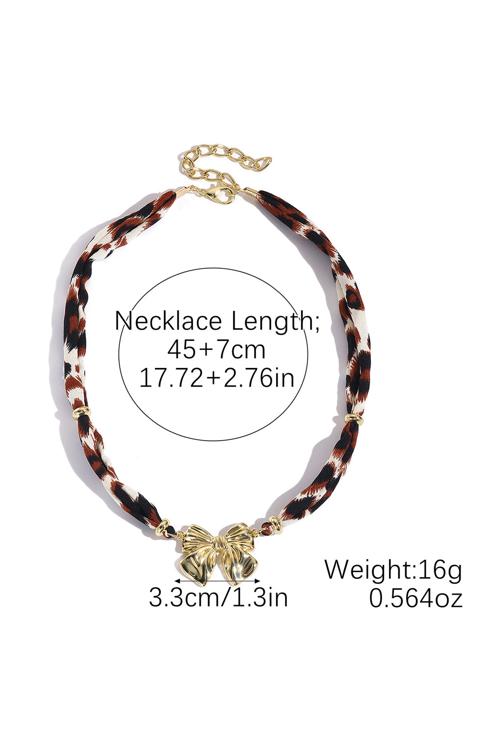 Rustic Glam Bowknot Necklace