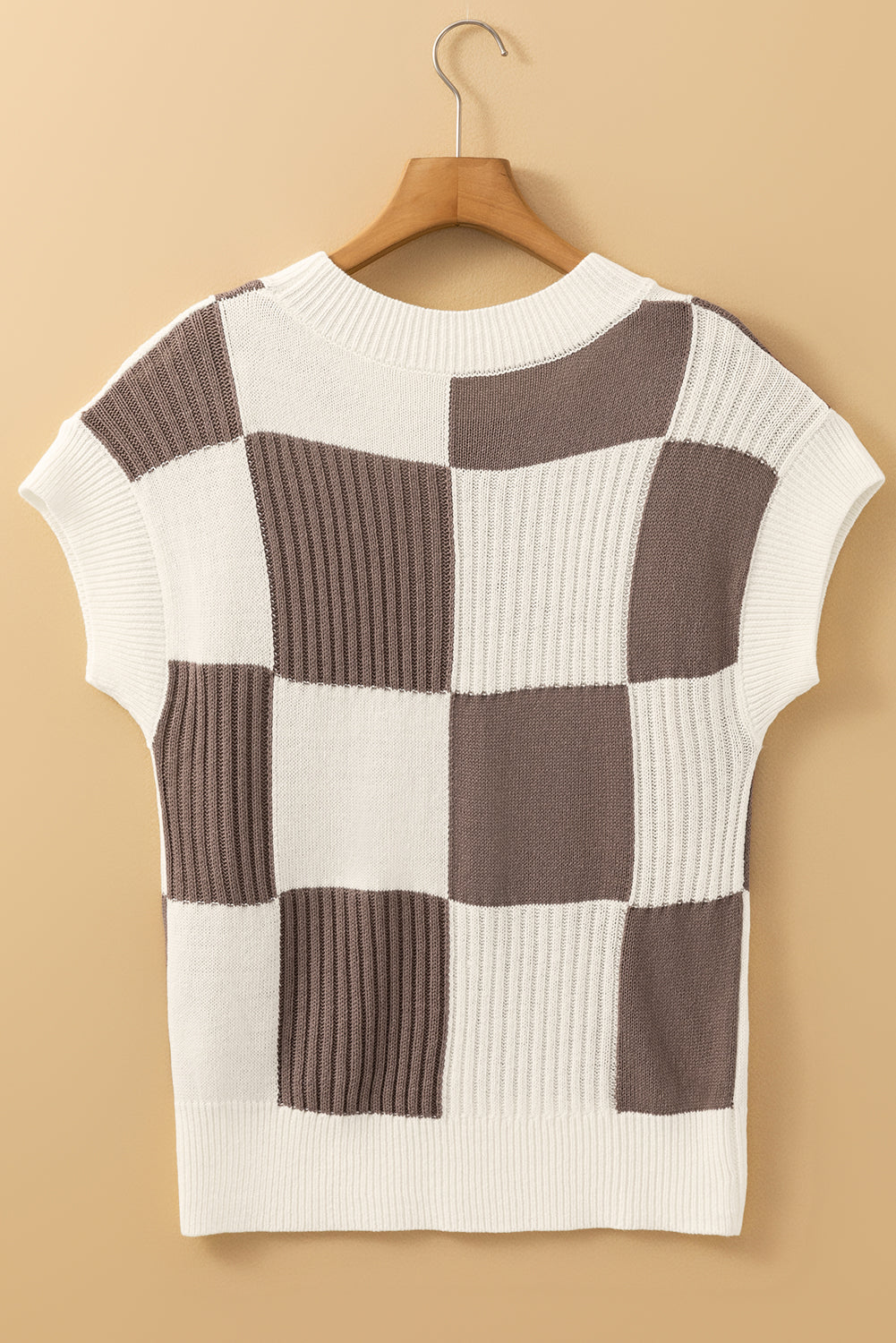Desert Check Colorblock Sweater