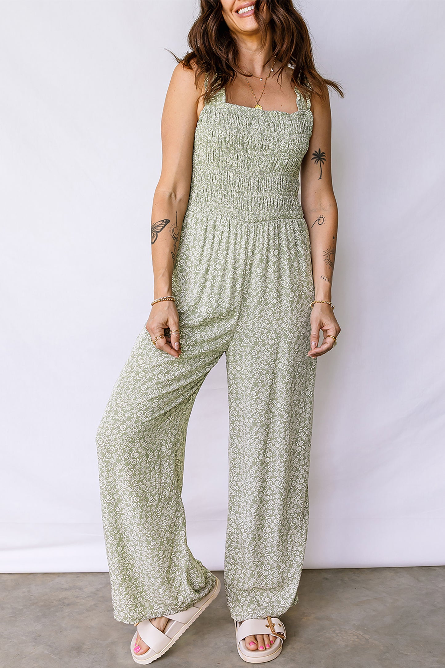 Garden Party Green Jumpsuit