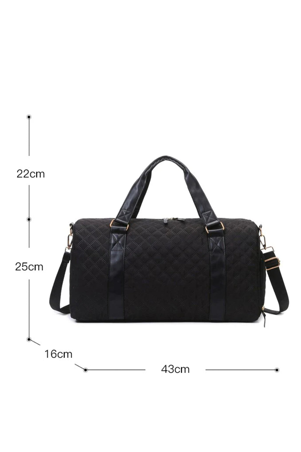 Effortless Escape Black Duffle