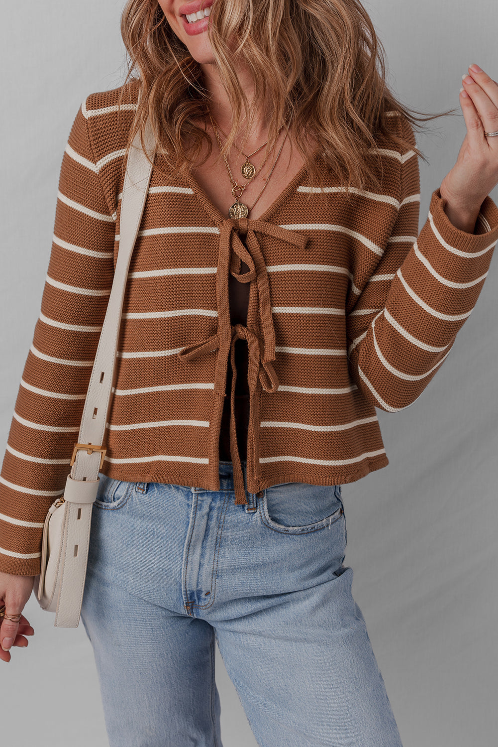 Downtown Darling Tie Cardigan