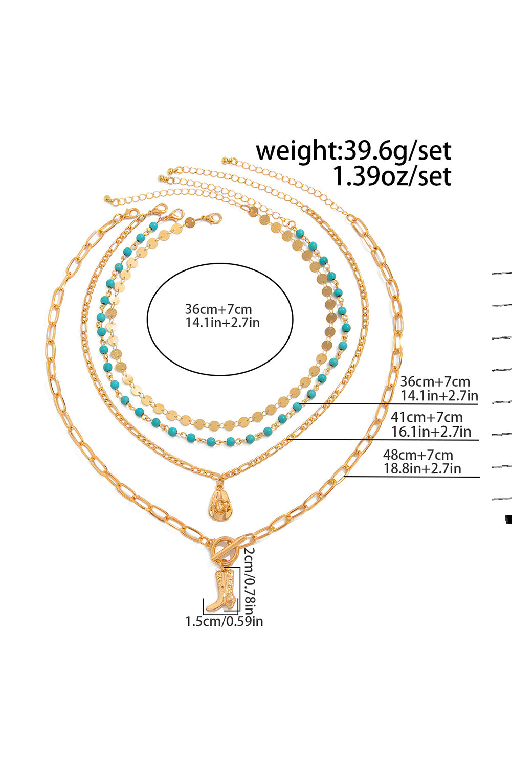 Cowgirl Charm Turquoise Necklace Set