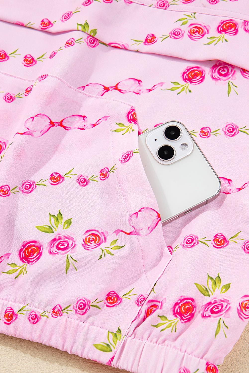 Prairie Blossom Half Zip Hoodie