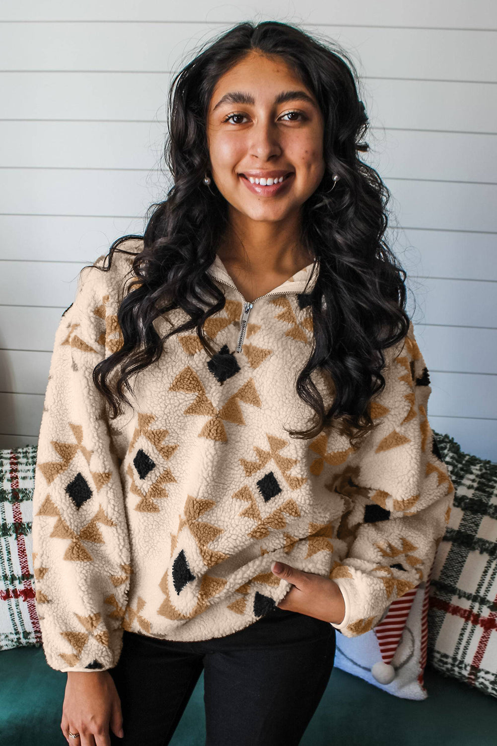 Desert Geo Sherpa Sweatshirt