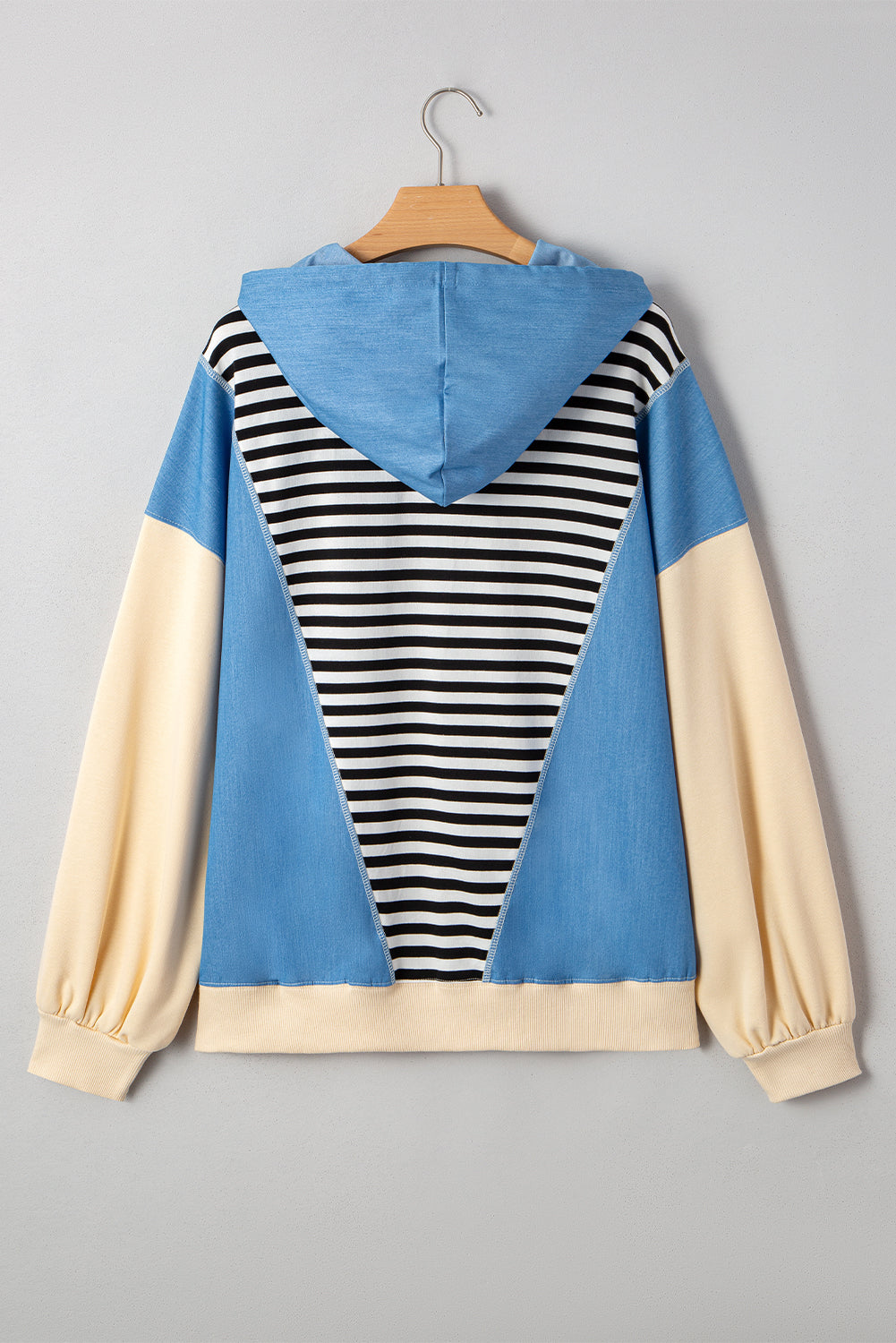 Denim & Stripe Rodeo Hoodie