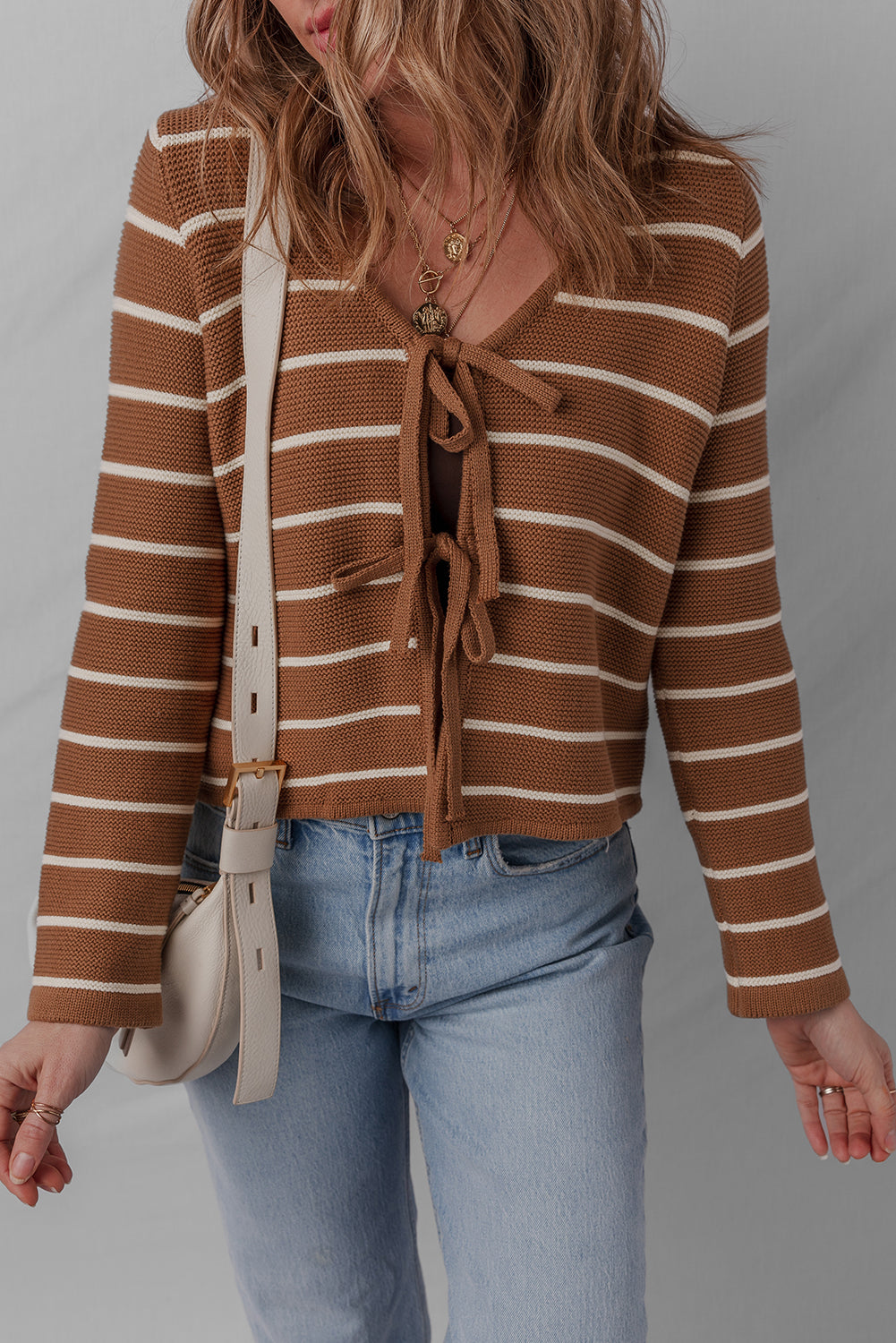 Downtown Darling Tie Cardigan