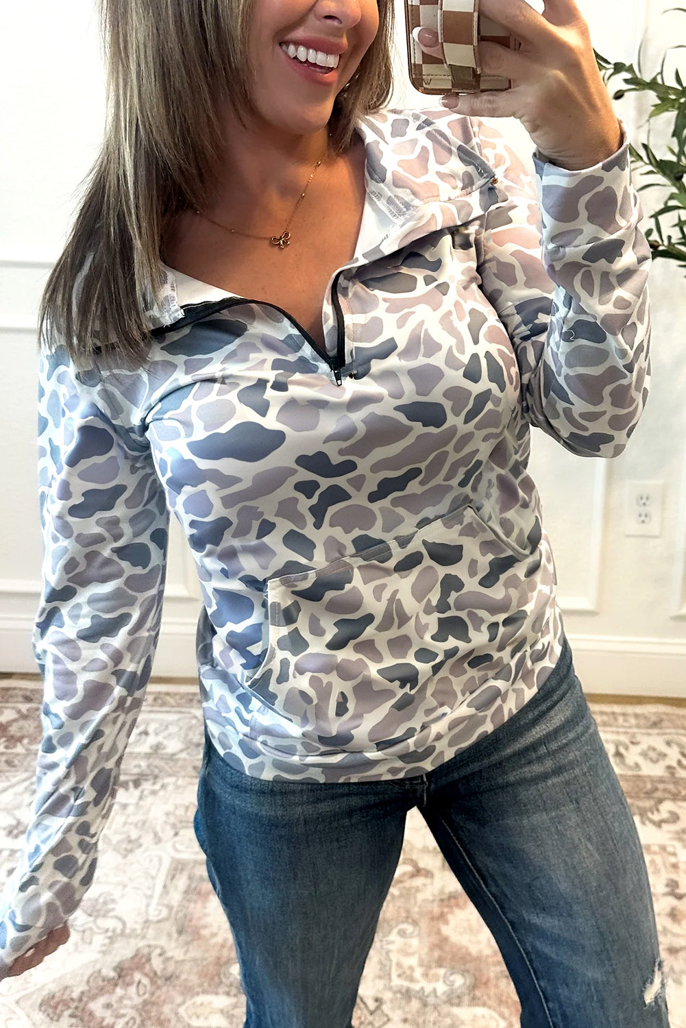 Quarter Camo Pullover