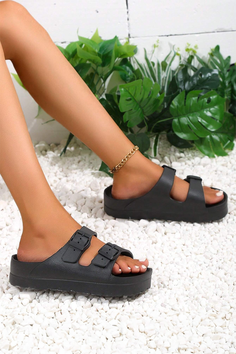High Noon Buckle Sandals