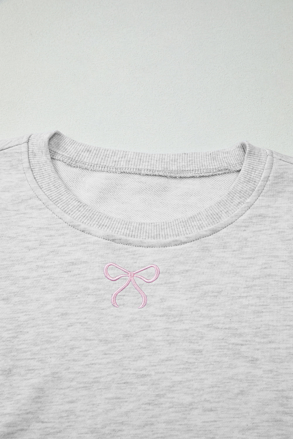 Soft Charm Bow Pullover & Shorts Set