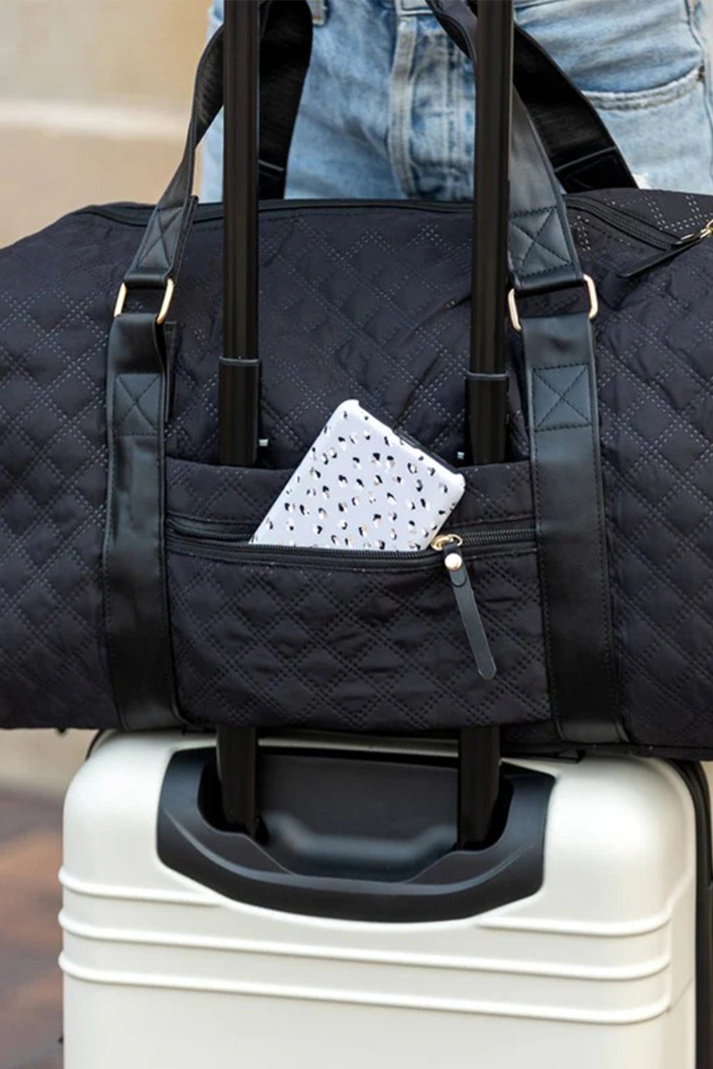 Effortless Escape Black Duffle