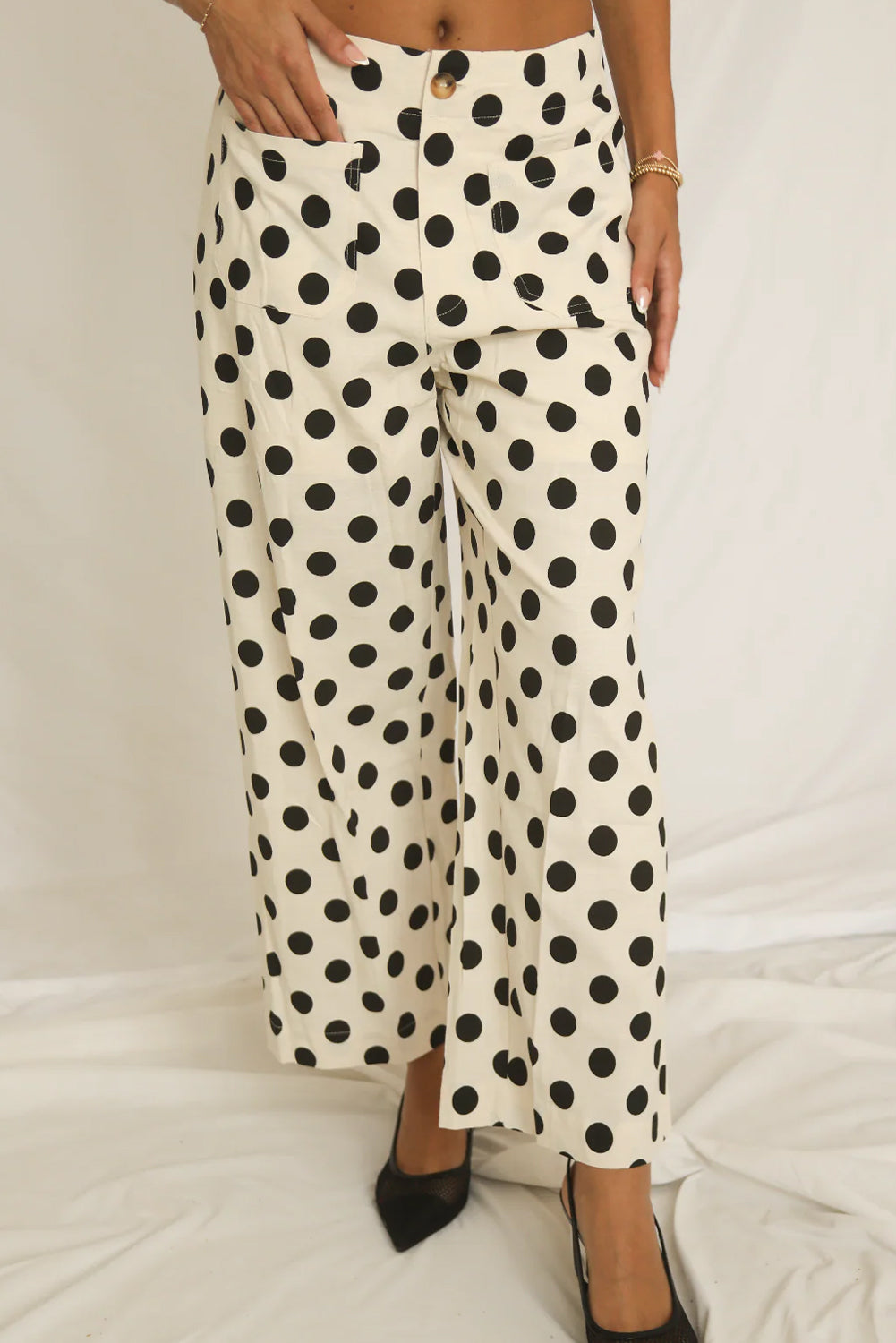 Prairie Dots Wide Leg Pants