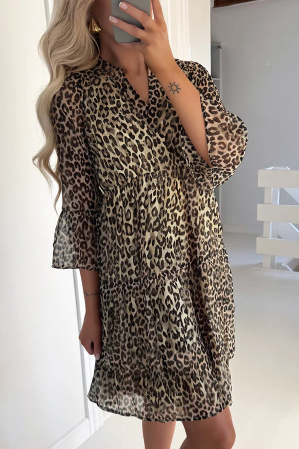 Savannah Swing Leopard Dress
