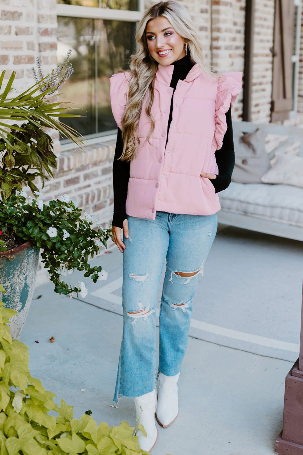 Blush Breeze Puffer Vest
