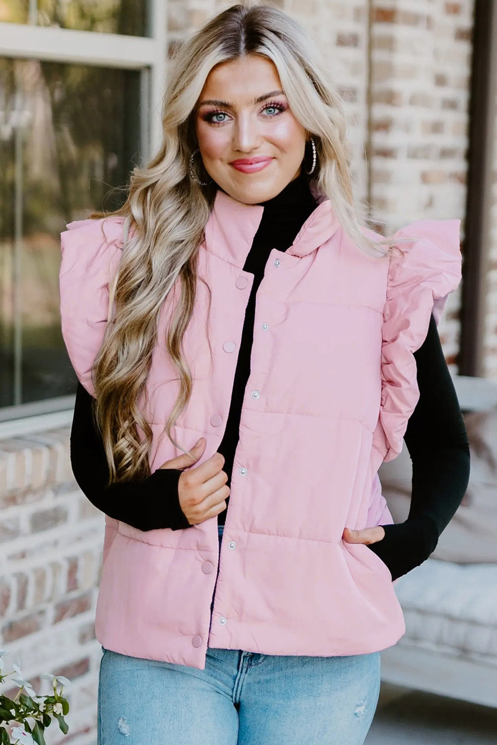 Blush Breeze Puffer Vest