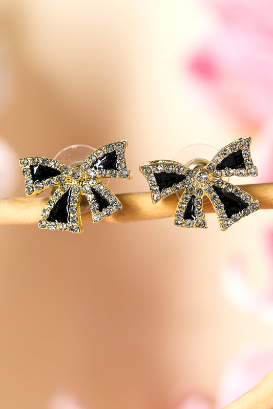 Little Black Bow Studs