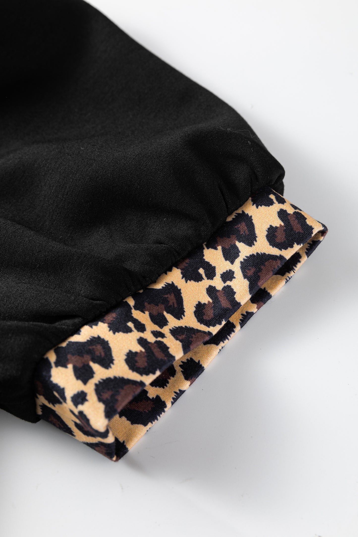 Leopard Puff Mini Dress