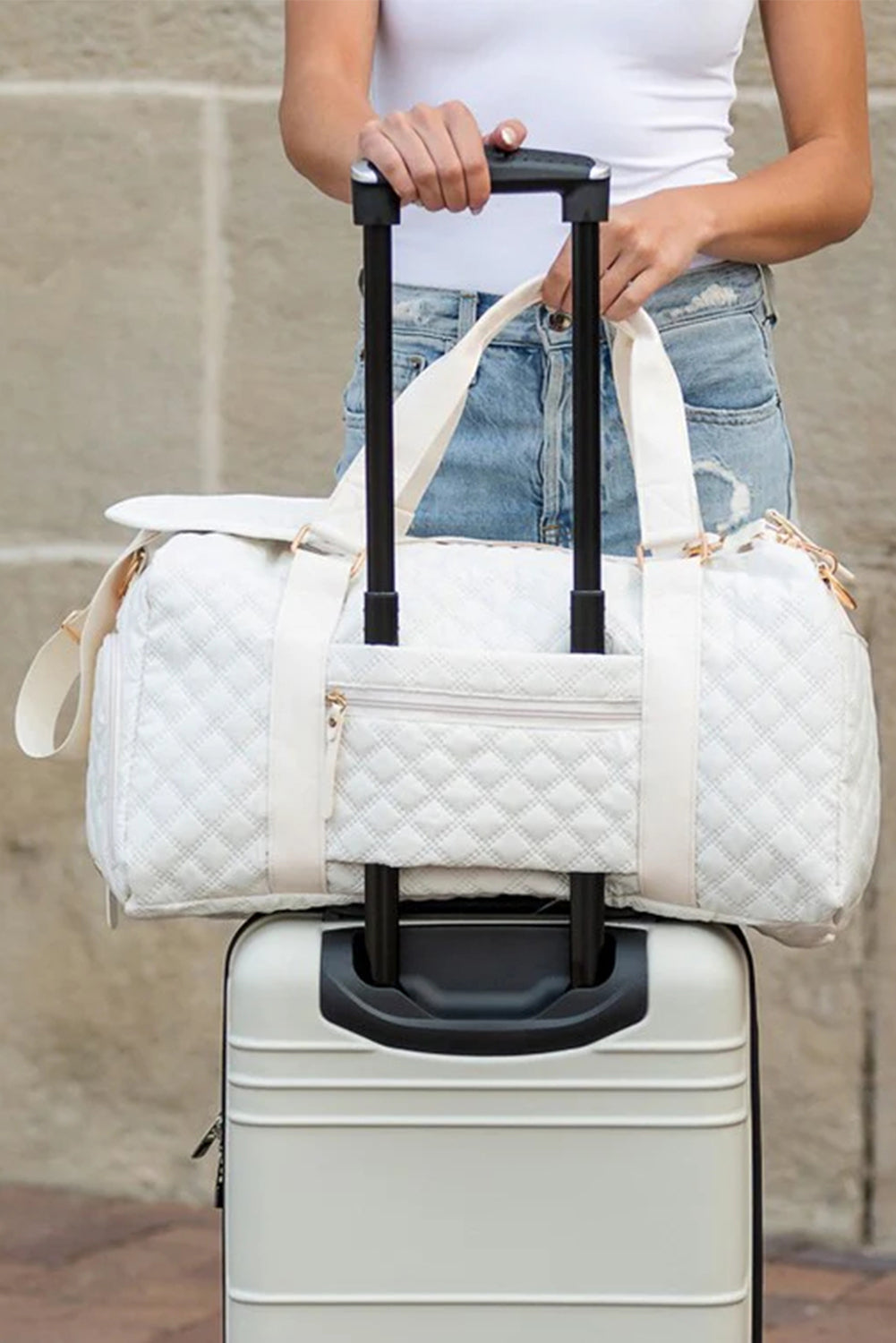 Effortless Escape White Duffle