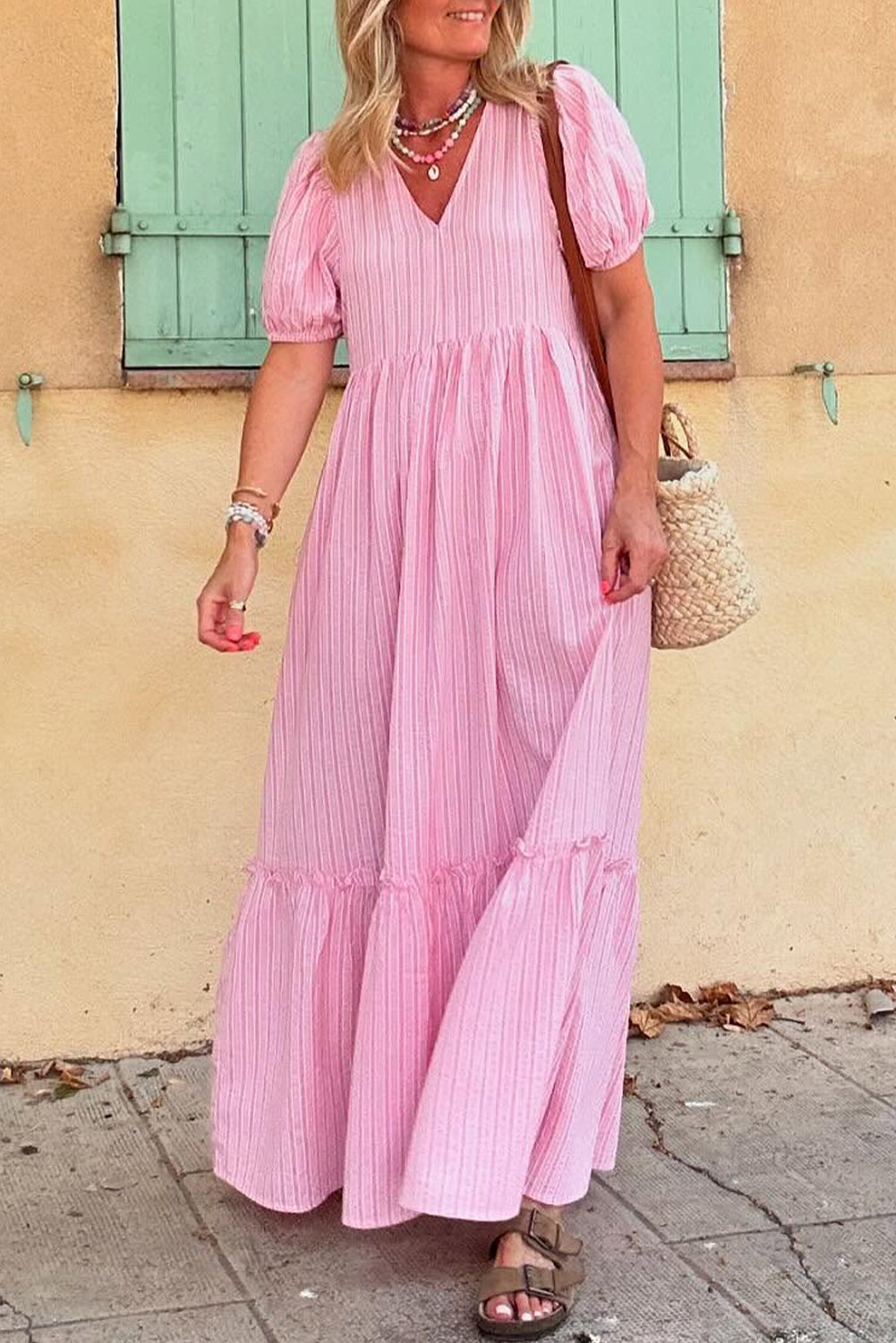 Pink Peony Prairie Dress
