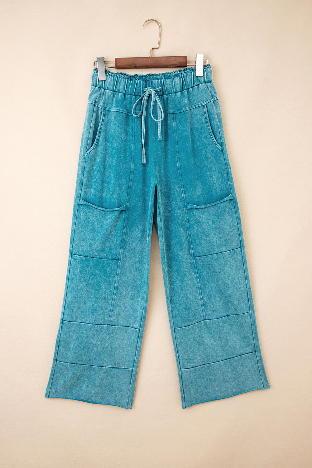 Teal Horizon High Waist Pants