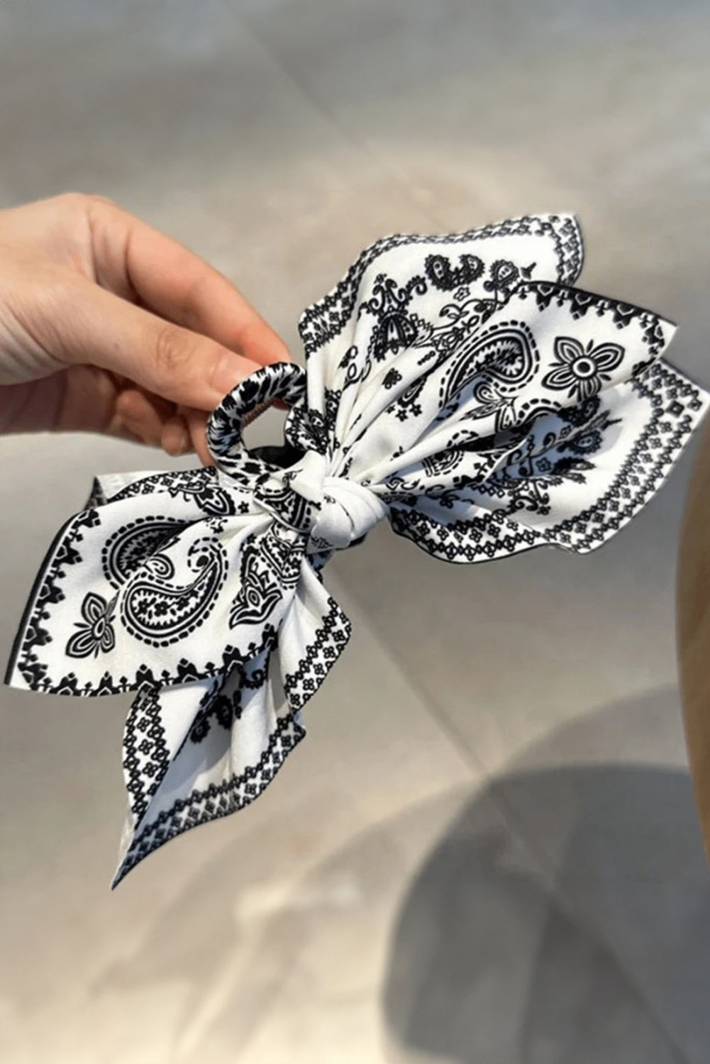 Paisley Bow Clip