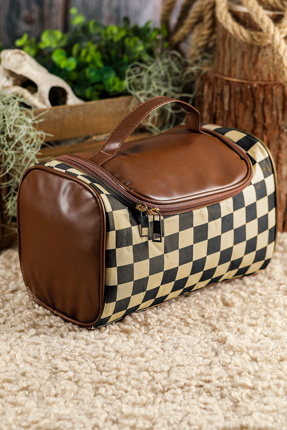 On-the-Go Glam Checkered Case