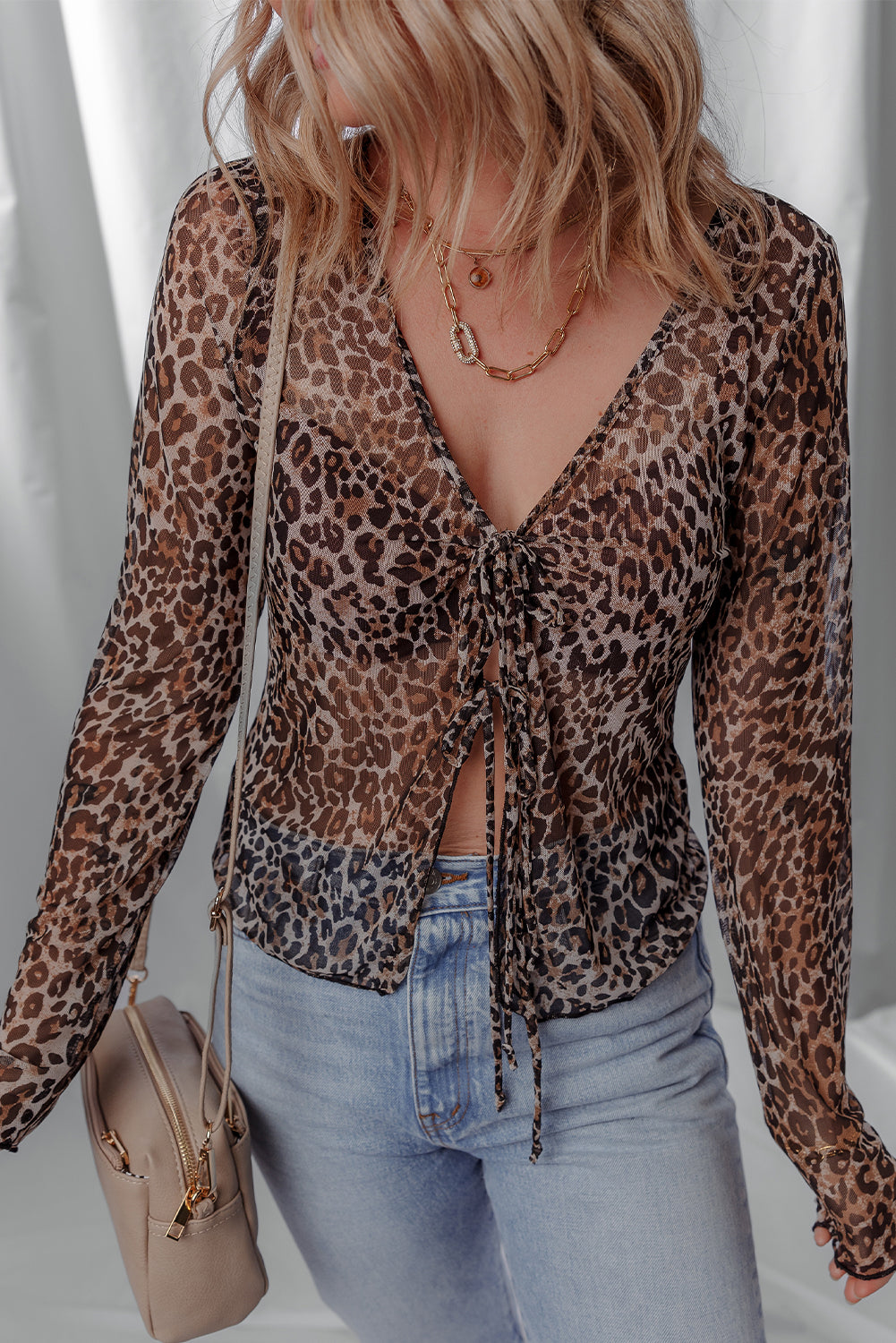 Untamed Chic Lace-Up Top