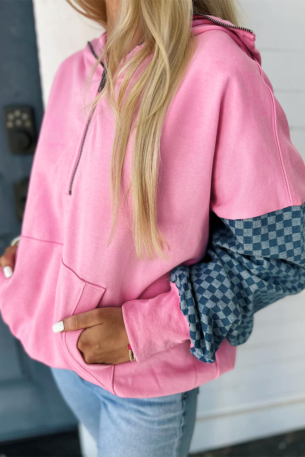Western Sweetheart Check Hoodie