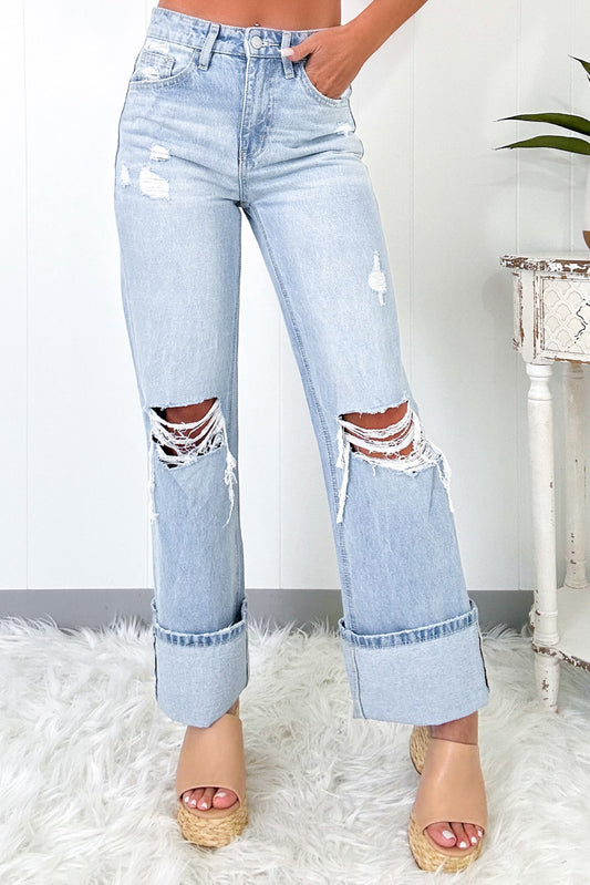 Barnyard Belle Distressed Denim