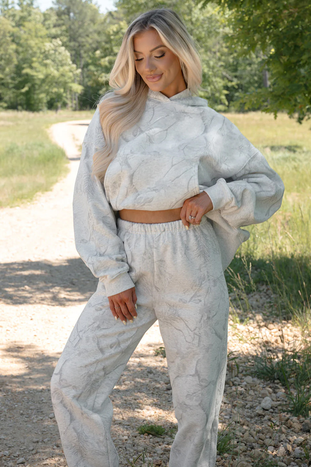 Cloud Drift Camo Hoodie Set