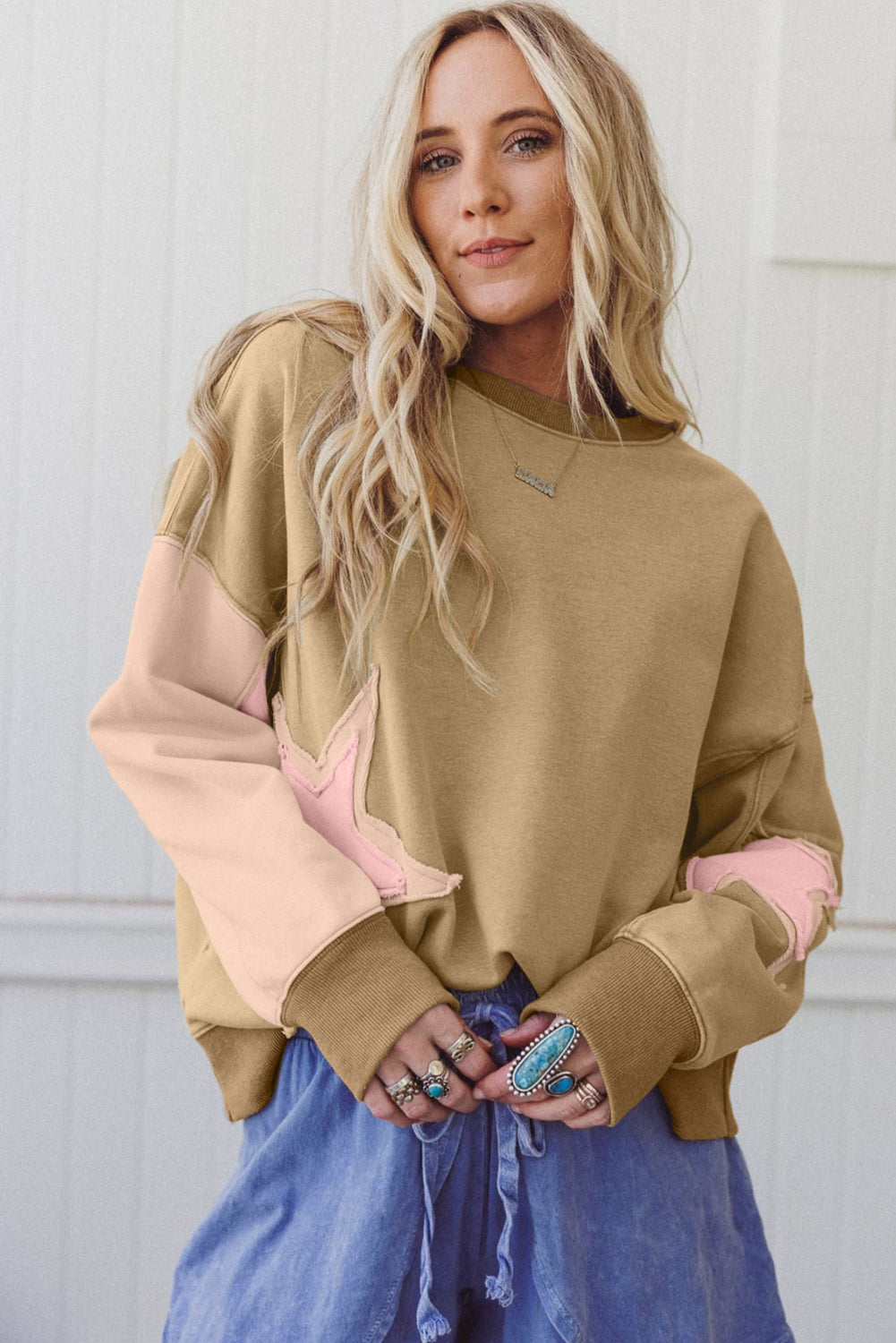 Starlight Patchwork Sweatshirt