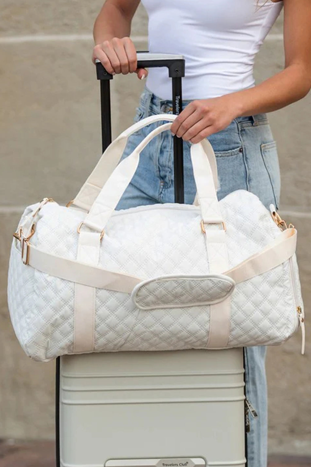 Effortless Escape White Duffle
