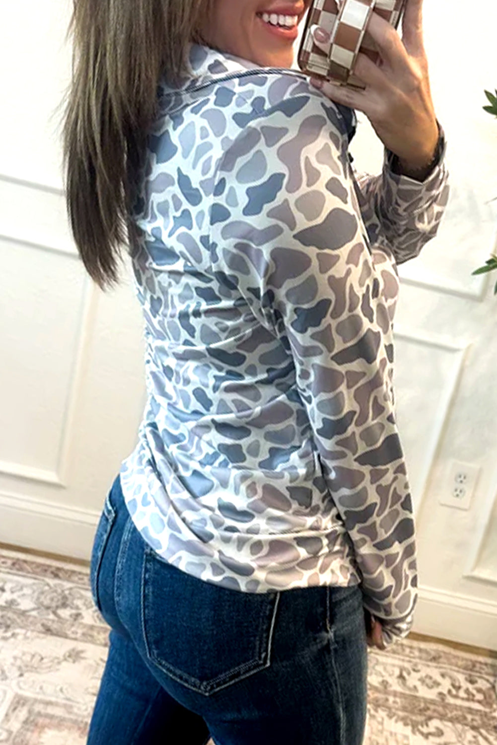 Quarter Camo Pullover