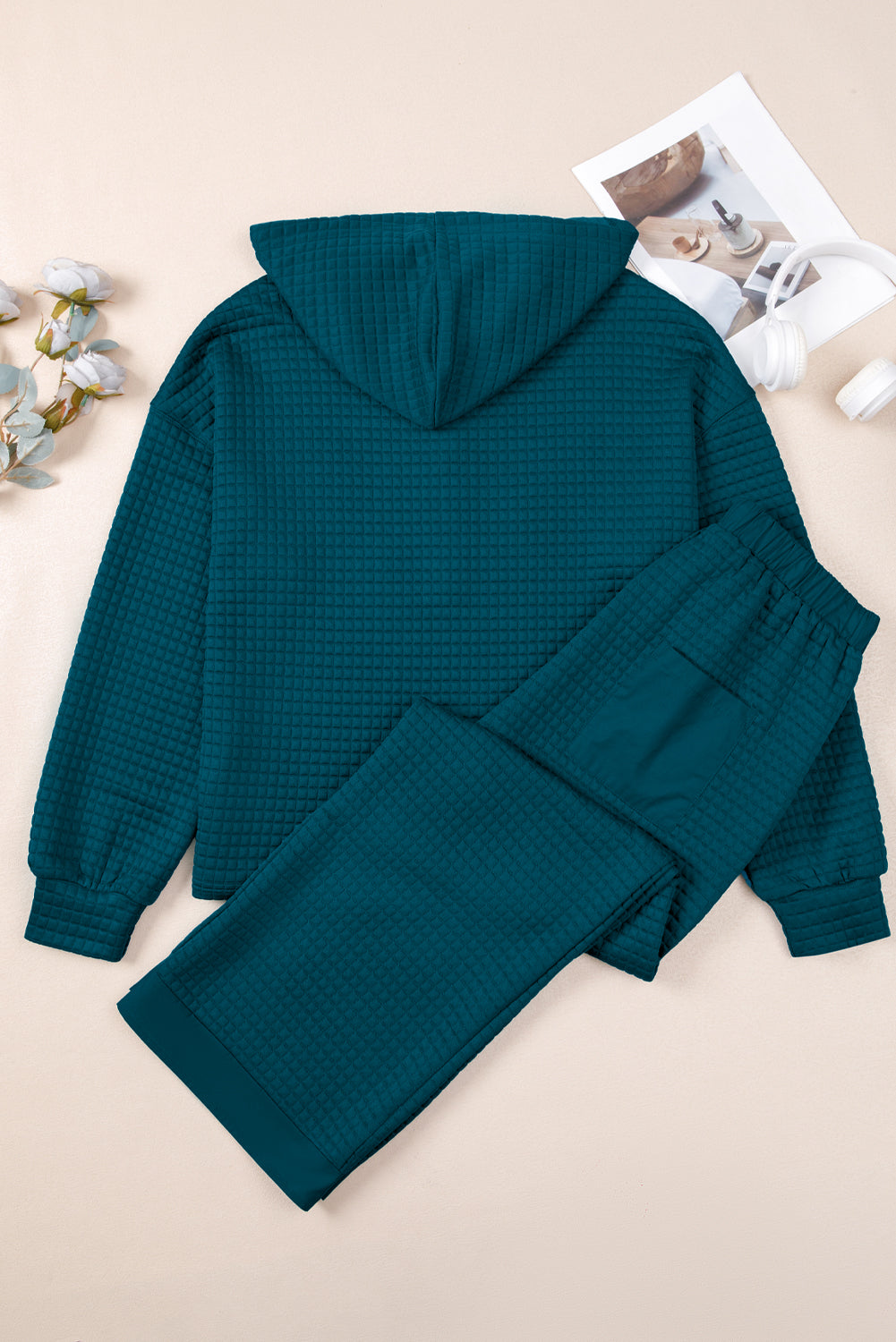 Emerald Ease Hooded Two-Piece
