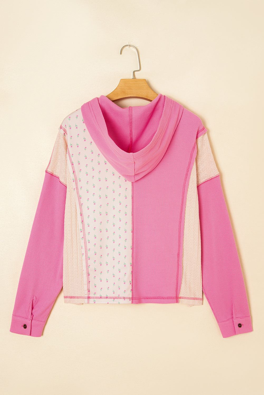 Pink Meadow Patchwork Pullover