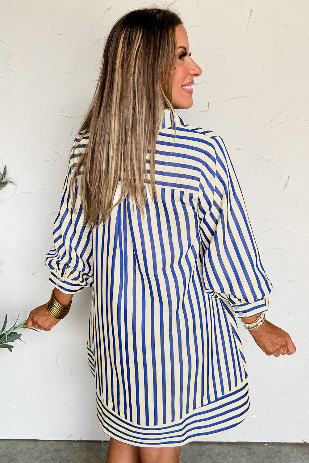 Bluegrass Stripe Mini Dress