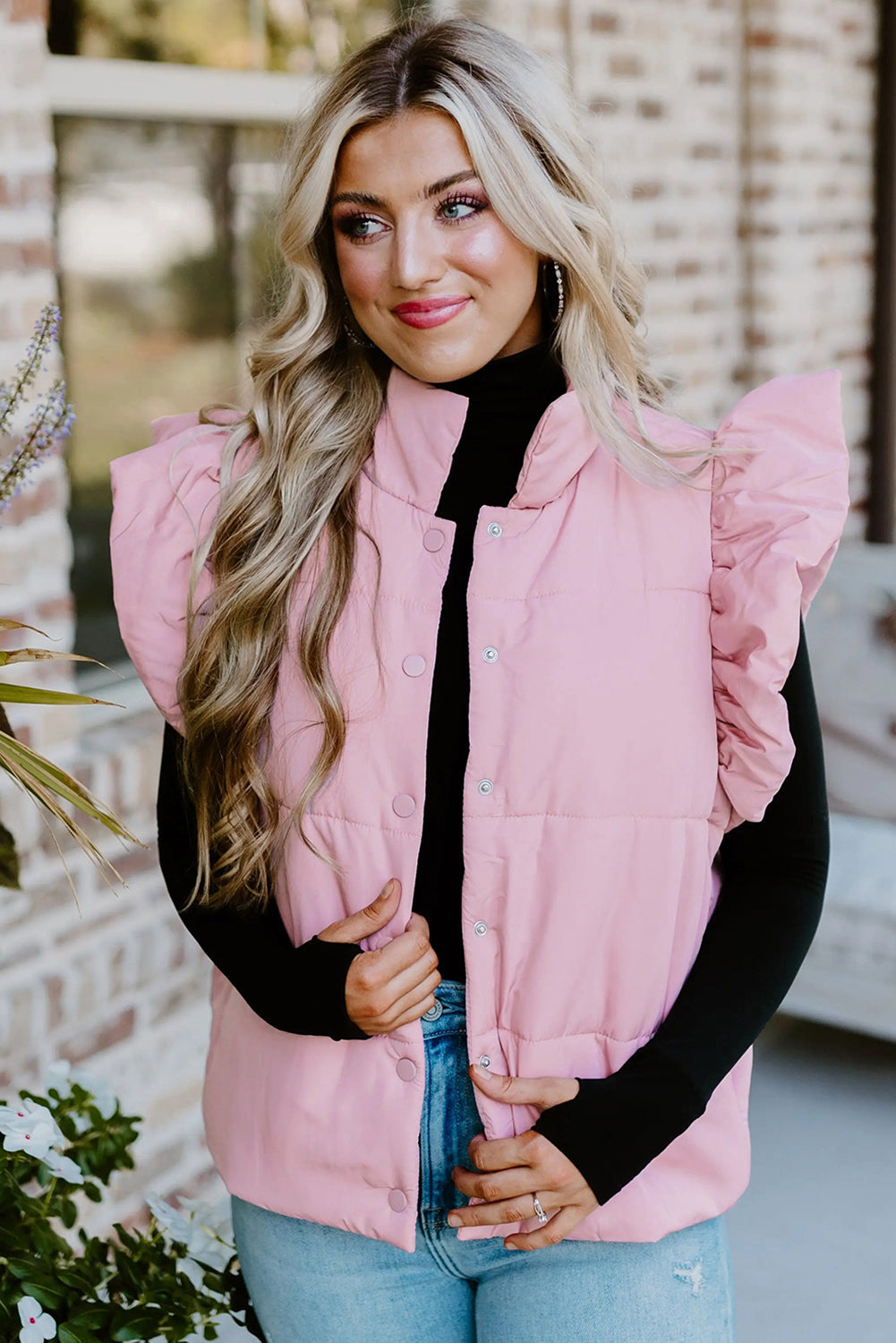 Blush Breeze Puffer Vest