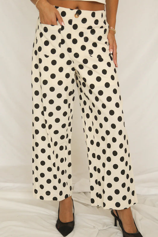 Prairie Dots Wide Leg Pants