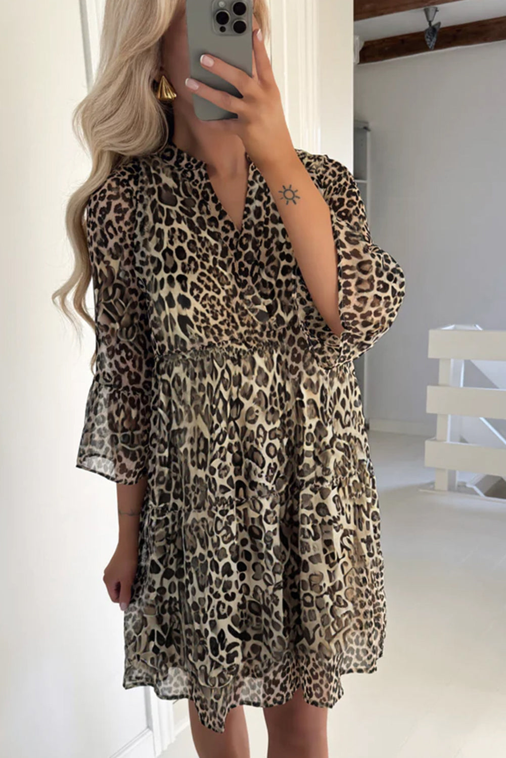 Savannah Swing Leopard Dress
