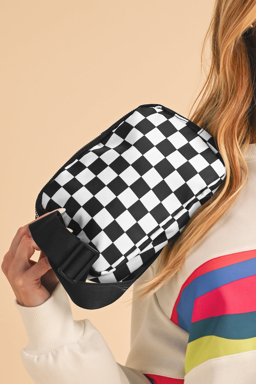 Checkered Belt Bag