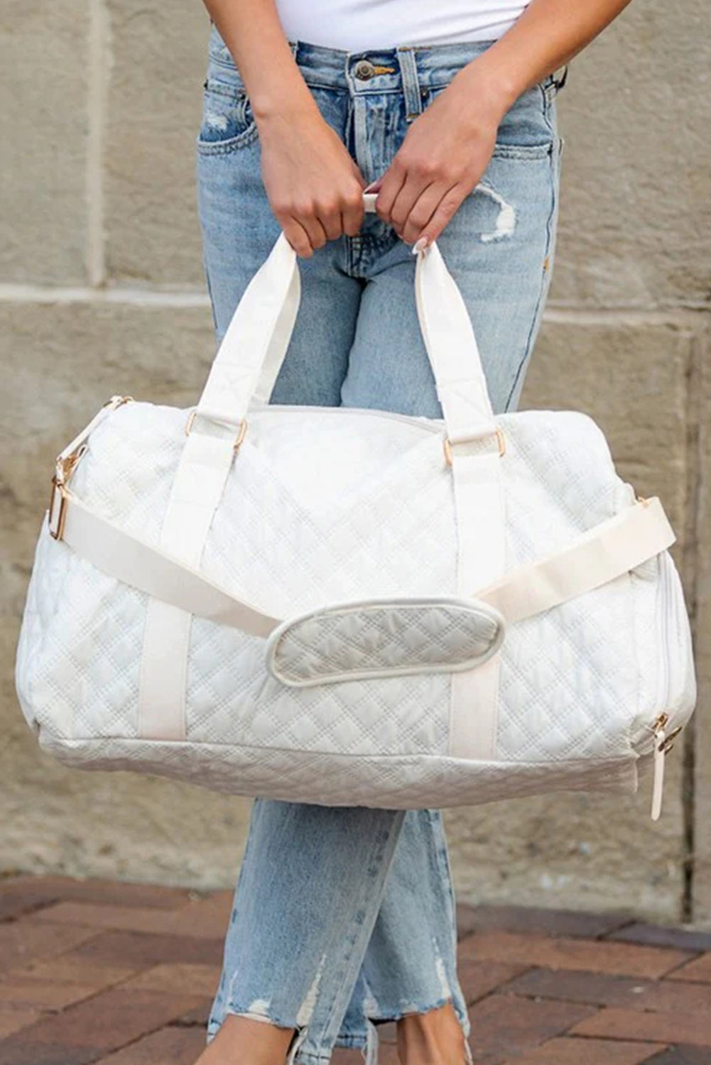Effortless Escape White Duffle