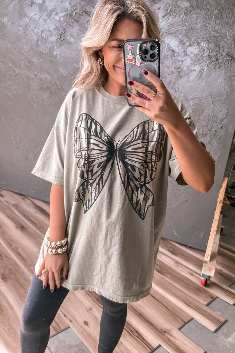 Camo Bow Oversized Tee
