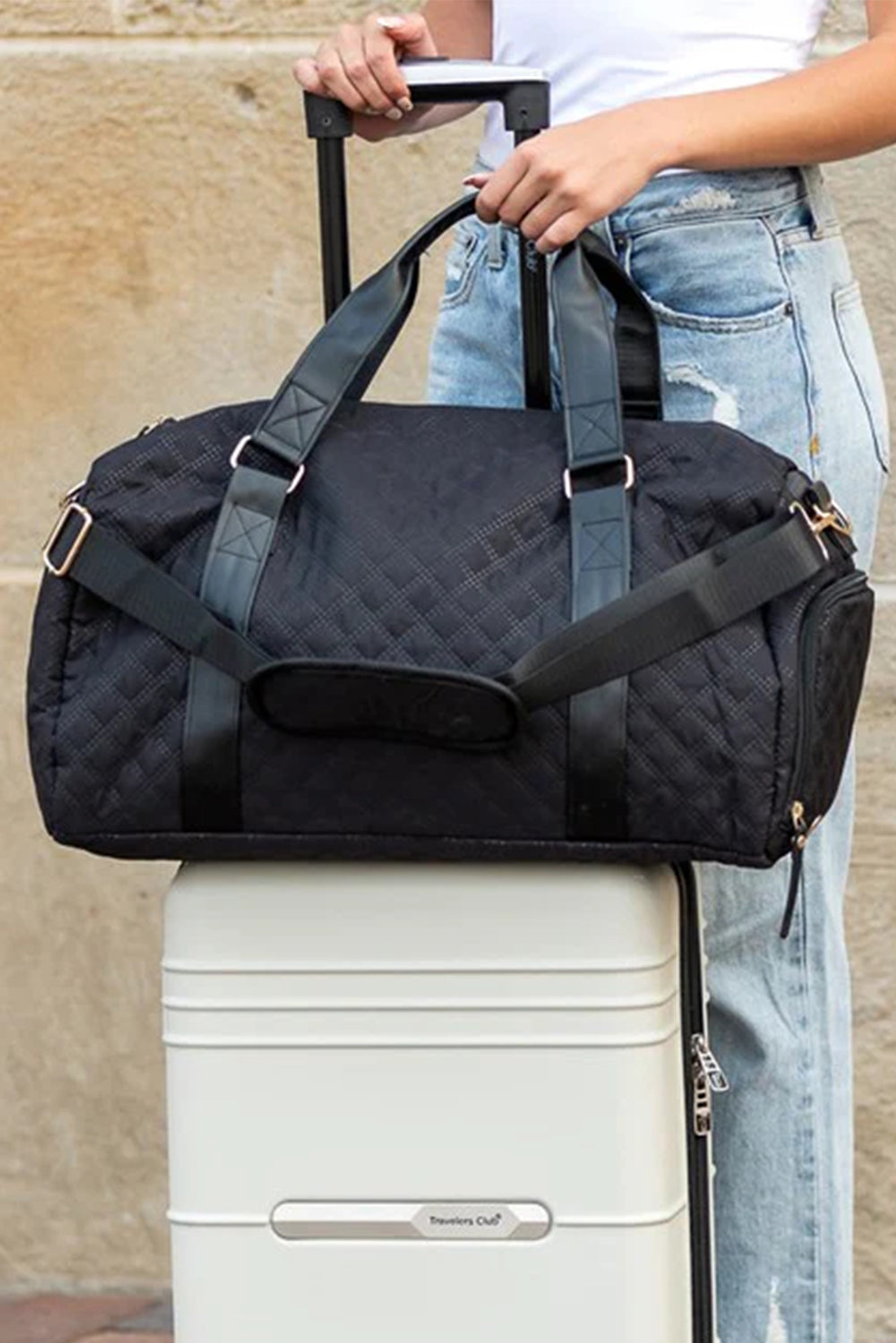 Effortless Escape Black Duffle