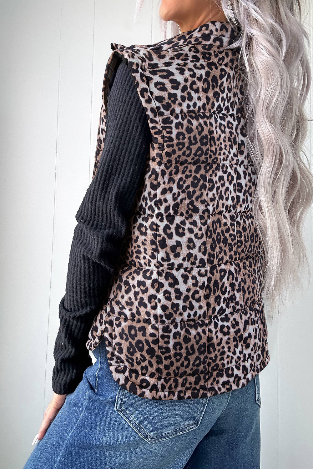 Fierce & Cozy Leopard Vest