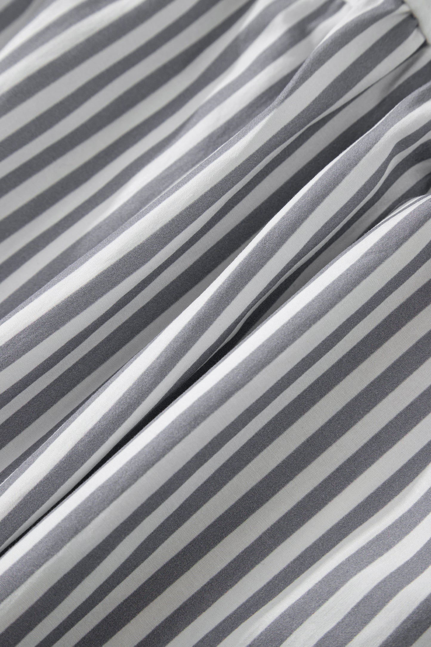 Soft Gray Stripe Blouse