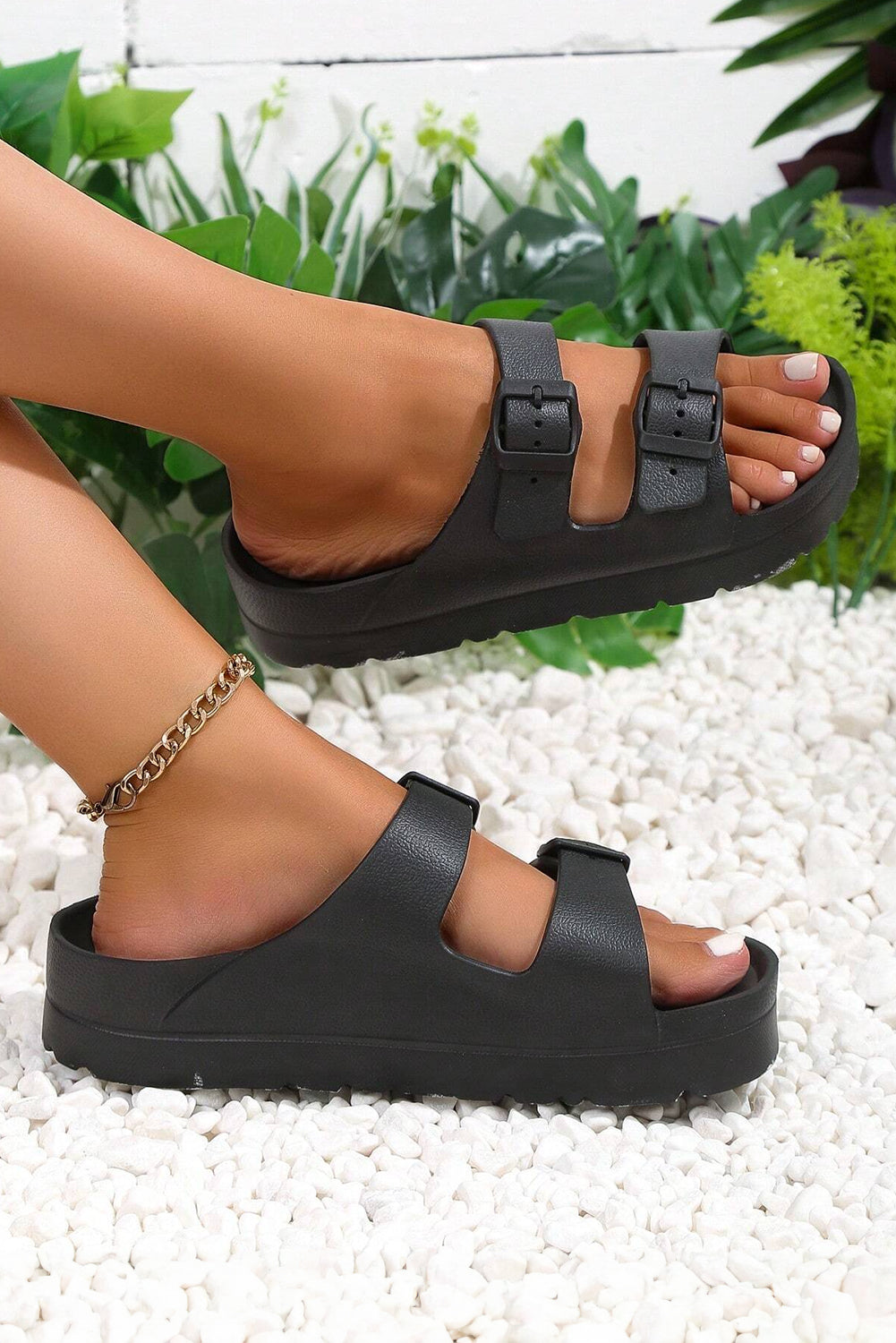 High Noon Buckle Sandals