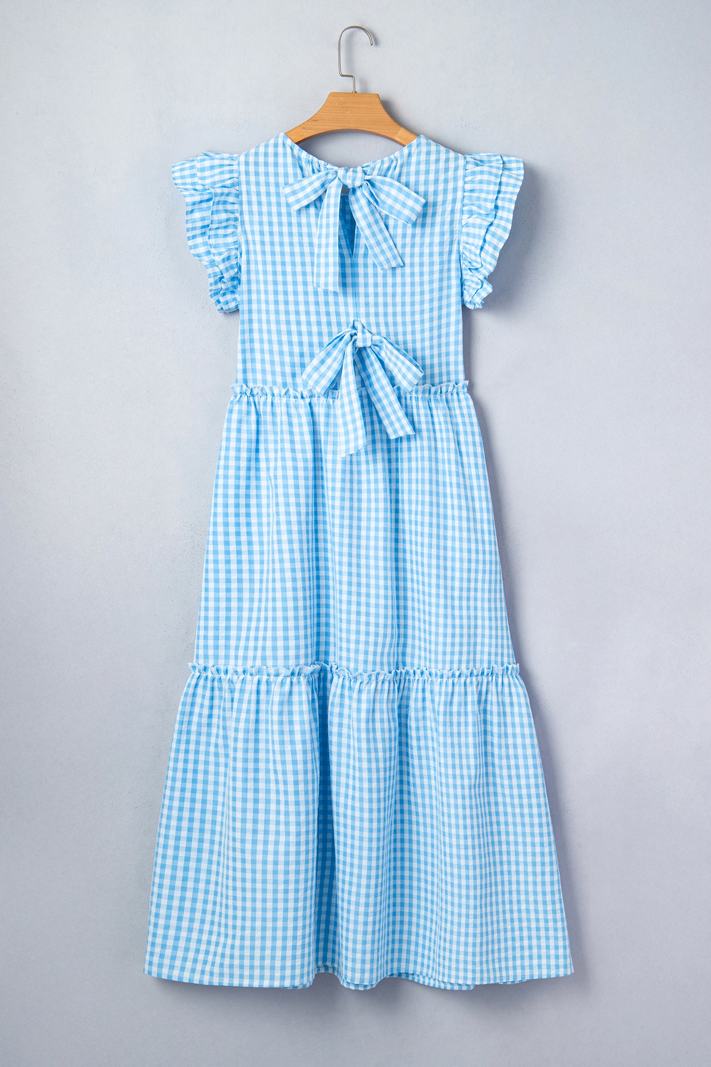 Wildflower Sky Ruffle Maxi