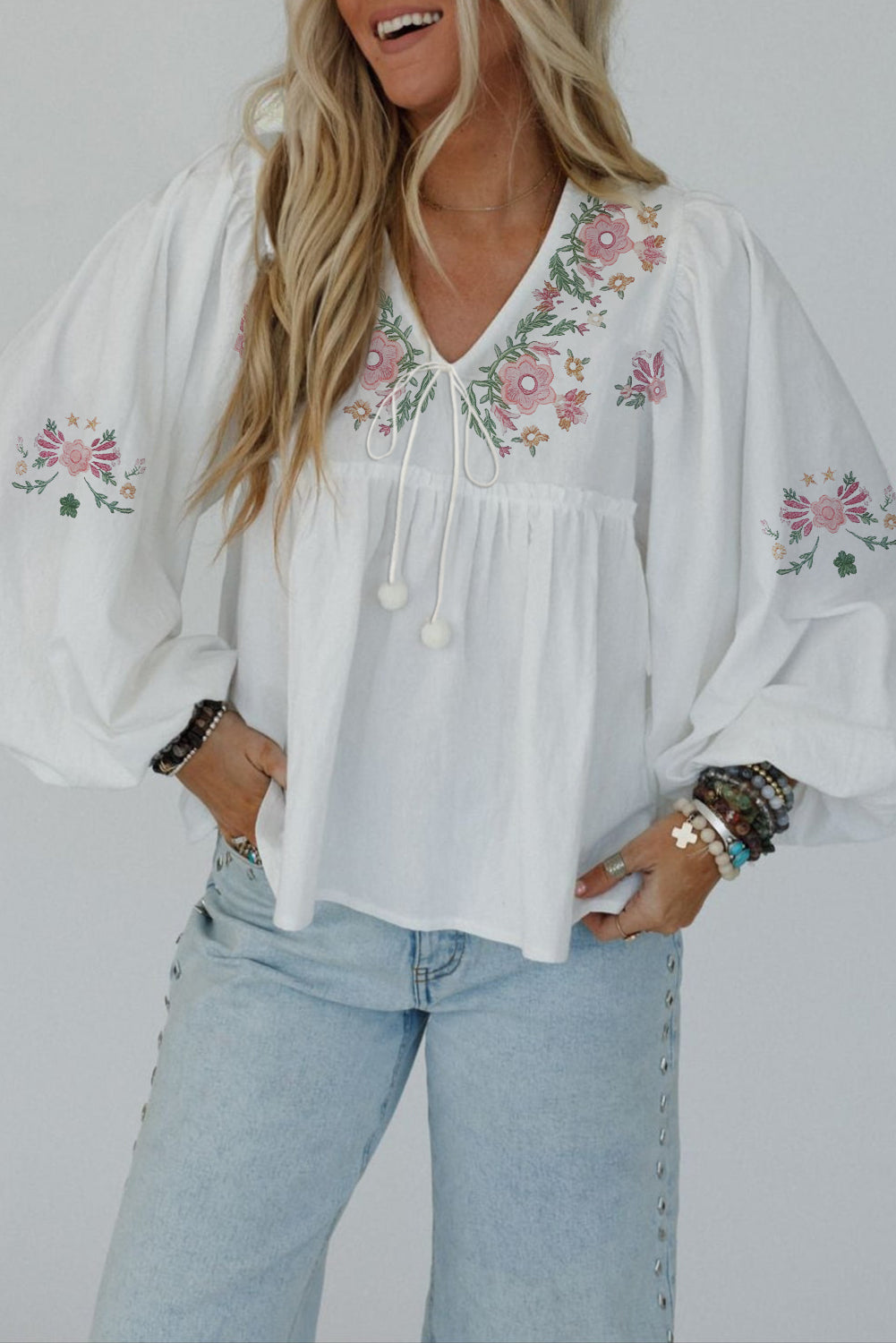 Wildflower Babydoll Blouse