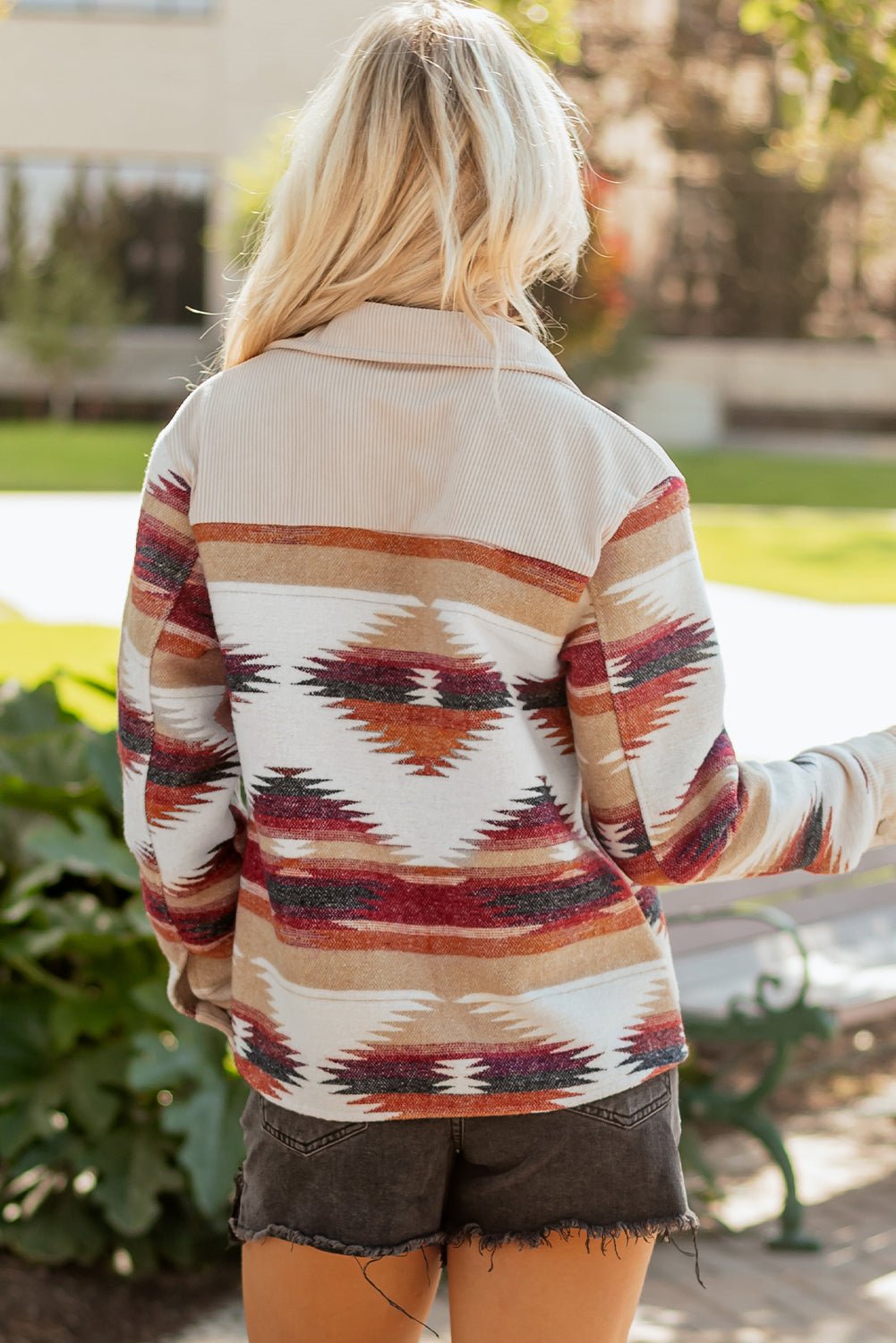 Sunset Aztec Shacket