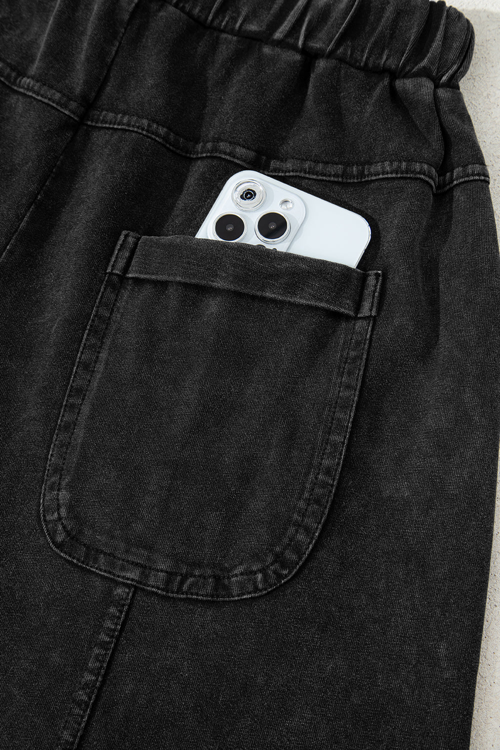 Black Mineral Wide Legs