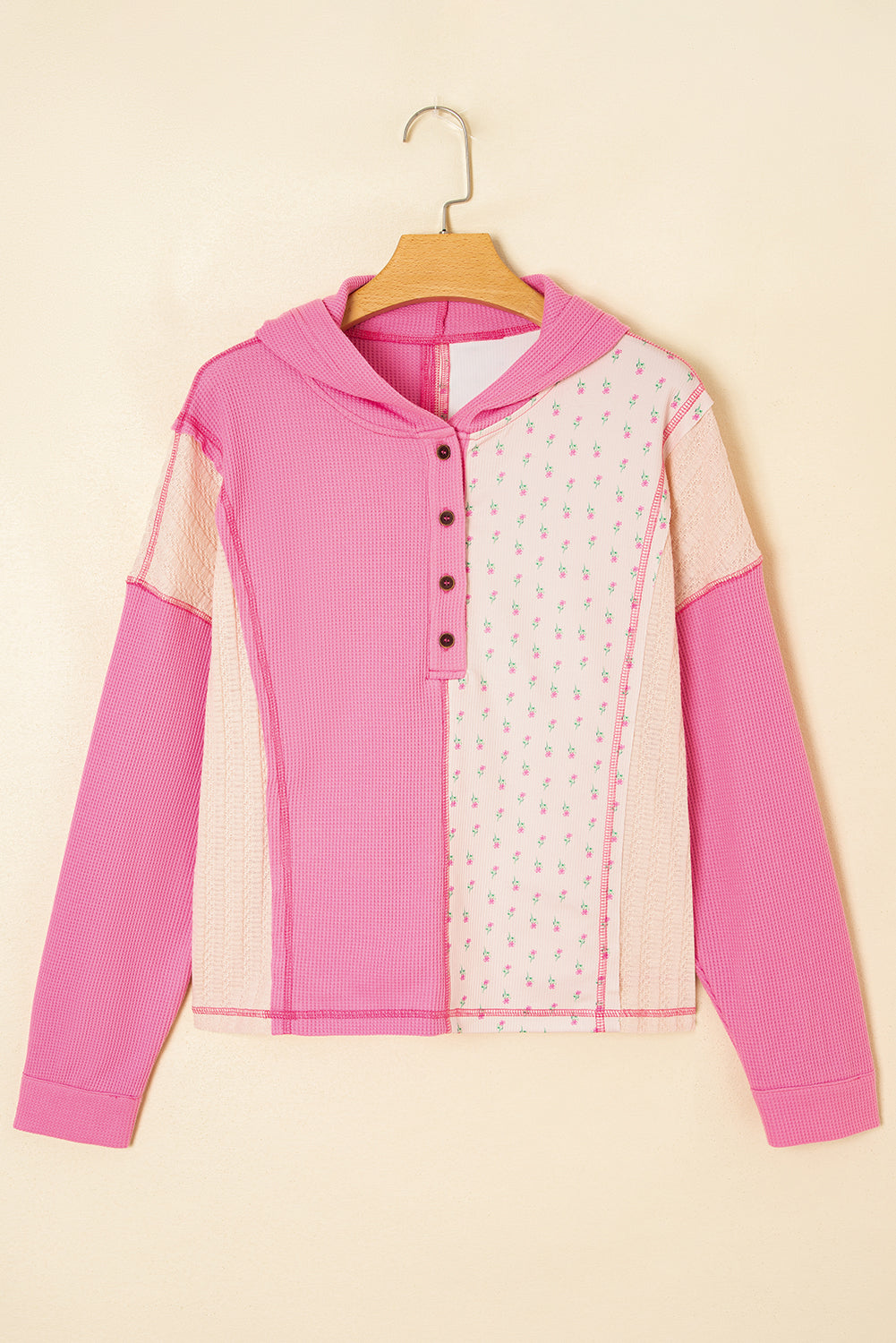 Pink Meadow Patchwork Pullover